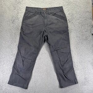 Ridgecut Pant Mens 38x30 Grey Cotton Carpenter Ripstop Straight Workwear Stretch
